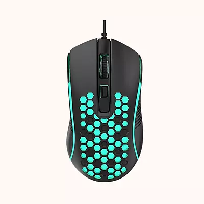 Open Box Aula S11 / Ultra-Lightweight (79 gms) Honeycomb Design, upto 3600 DPI, 4 buttons, RGB Wired Optical Gaming Mouse