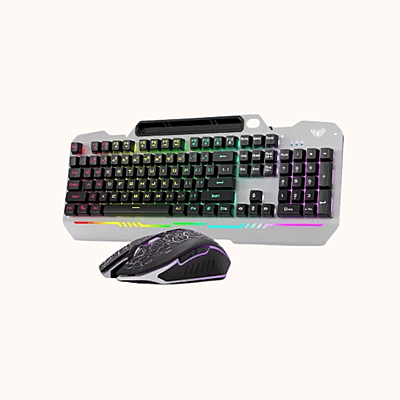 Open Box Aula T102 Wired USB Gaming Keyboard and Mouse