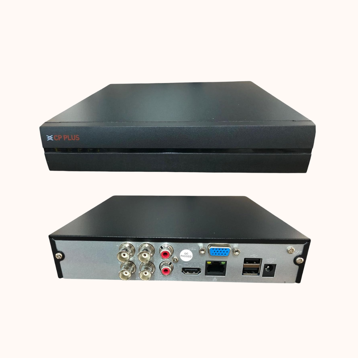 Open Box CP Plus 4 Channel Full HD DVR with H.265+ Compression – Upto 2.4MP Camera Support, Black, CP-UVR-0401E1-IC2