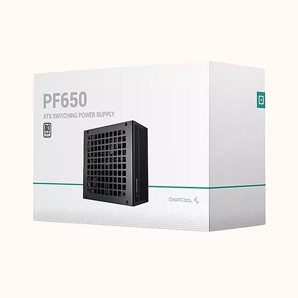 Open Box Deepcool 80 Plus Standard for Gaming PC 650 Watts PSU ( PF650 (R-PF650D-HA0B) )