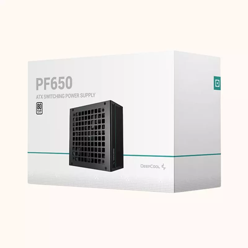 Open Box Deepcool 80 Plus Standard for Gaming PC 650 Watts PSU ( PF650 (R-PF650D-HA0B) )