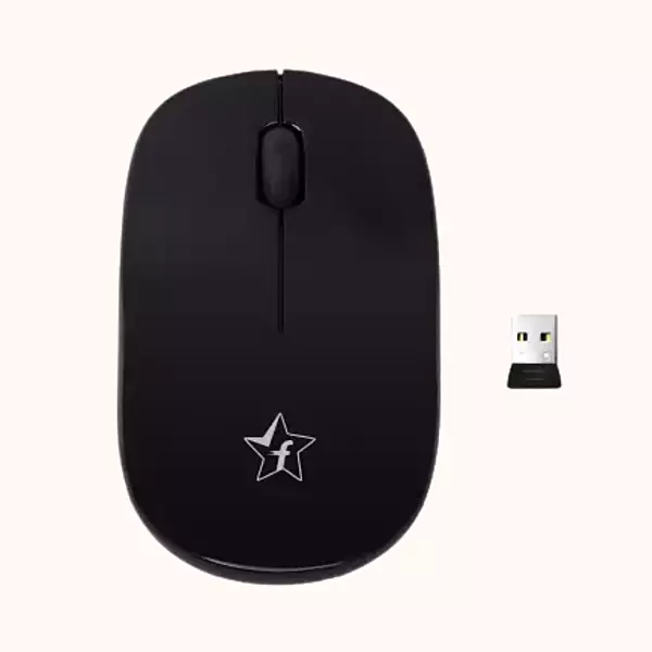 Open Box Flipkart SmartBuy KM-206W Wireless Optical Mouse  (USB, Black)
