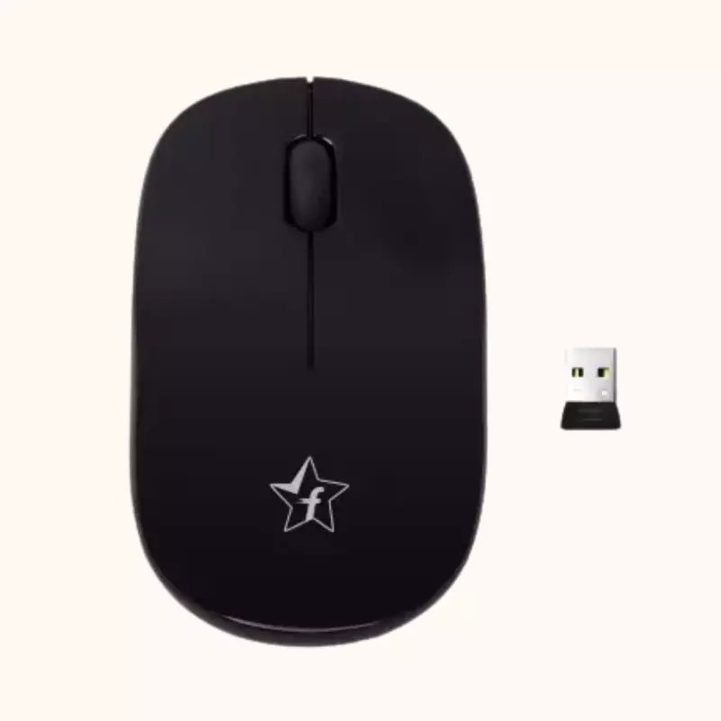 Open Box Flipkart SmartBuy KM-206W Wireless Optical Mouse  (USB, Black)