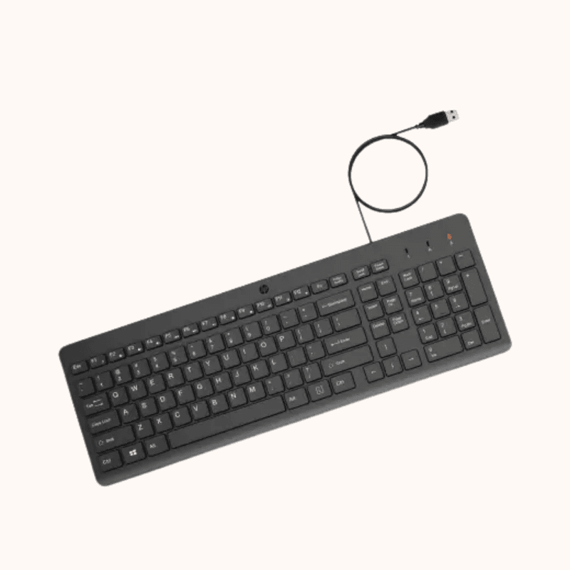 Open Box HP Wired Keyboard Wired USB Multi-device Keyboard-150