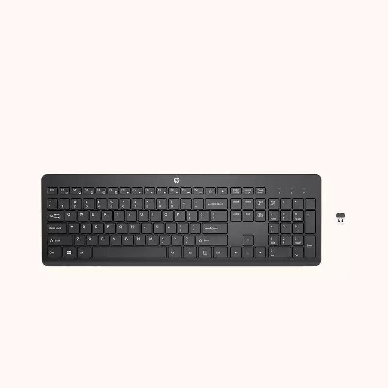 Open Box HP 230 Wireless Keyboard Wireless Laptop Keyboard