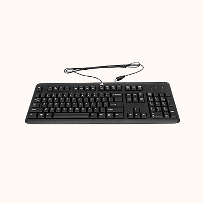 Open Box HP Black Keyboard KU-1156 PN 672647-003