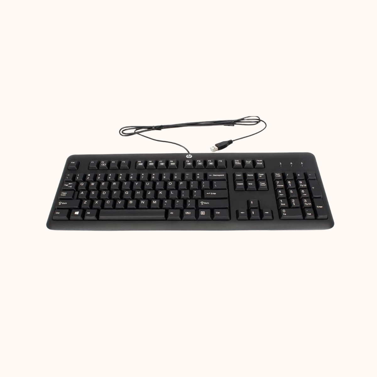 Open Box HP Black Keyboard KU-1156 PN 672647-003