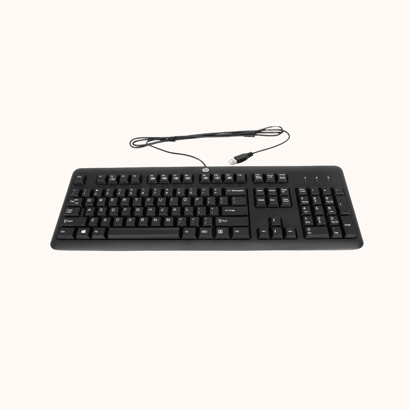 Open Box HP Black Keyboard KU-1156 PN 672647-003