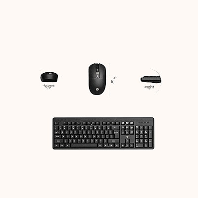 Open Box HP KM200 Wireless Desktop Keyboard AND MOUSE - Combo