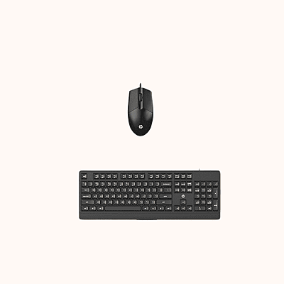 Open Box HP Keyboard  Wired USB Desktop keyboard  and mouse, KM180