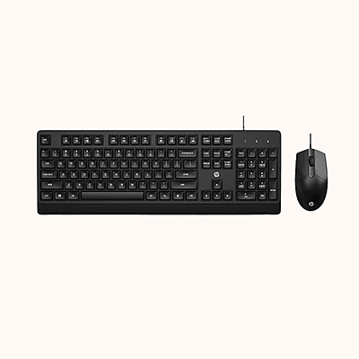 Open Box HP Keyboard  Wired USB Desktop keyboard  and mouse, KM180