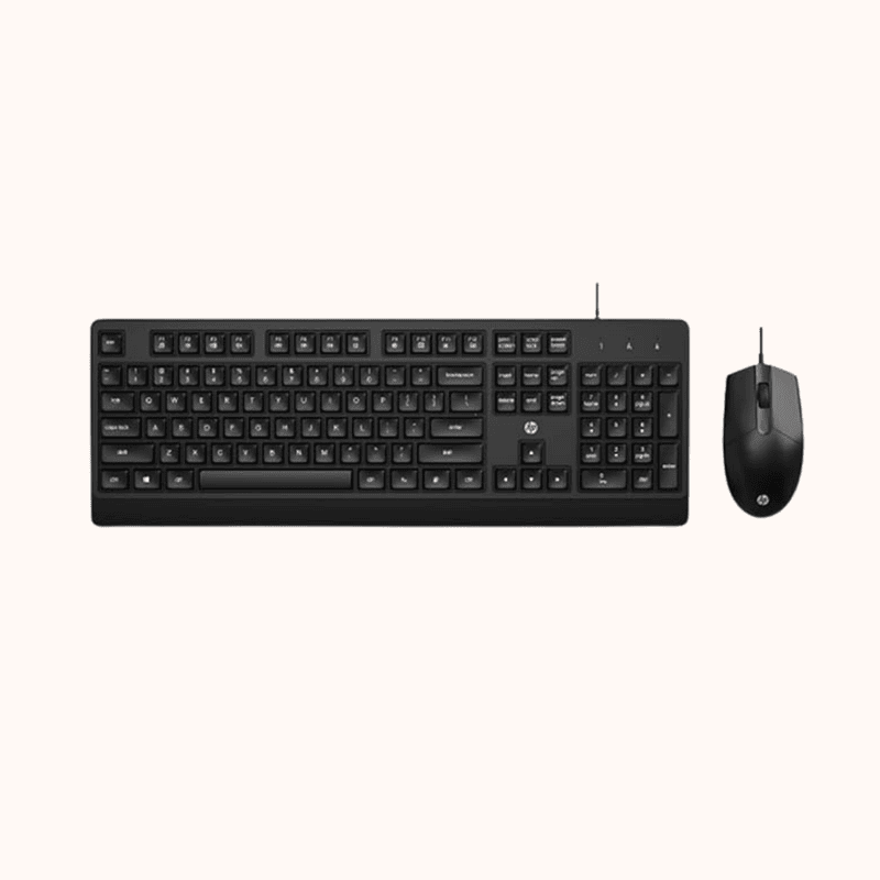 Open Box HP Keyboard  Wired USB Desktop keyboard  and mouse, KM180