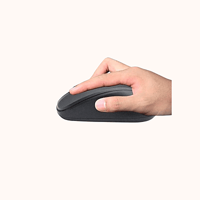 Open Box HP S500 / Full Size, Ambidesxtrous Design, Anti slip rubber scroll wheel, 1200 DPI Wireless Optical Mouse