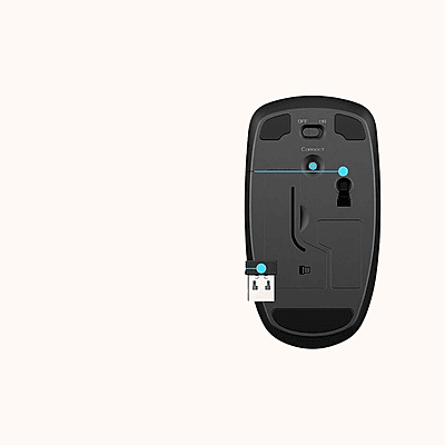 Open Box HP X200 / Perfect Palm fit., built-in battery indicator, upto 1600 DPI Wireless Laser Mouse