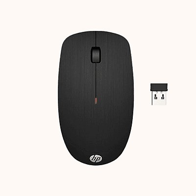 Open Box HP X200 / Perfect Palm fit., built-in battery indicator, upto 1600 DPI Wireless Laser Mouse