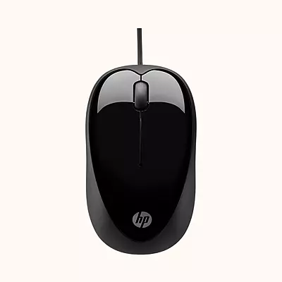 Open Box HP x1000 Wired Optical Mouse (USB 2.0, Black)