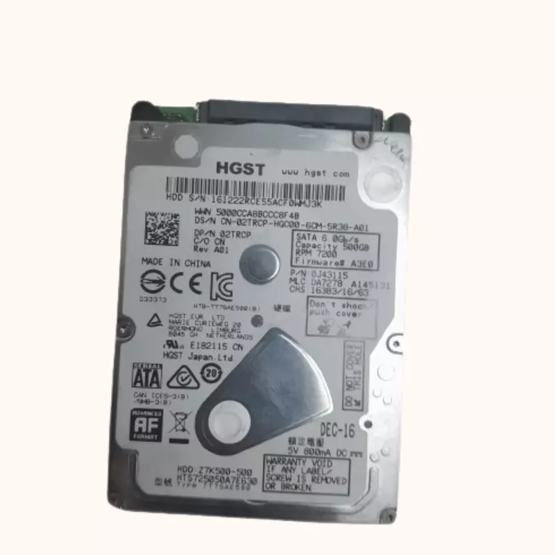 Open Box Hitachi SATA Laptop Hardisk 500GB (0J38105)