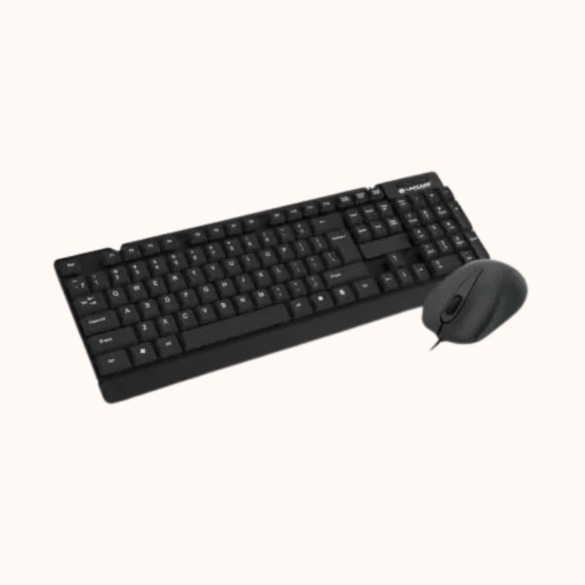 Open Box LAPCARE LKKBWC7988 Combo Wired USB Desktop Keyboard and Mouse