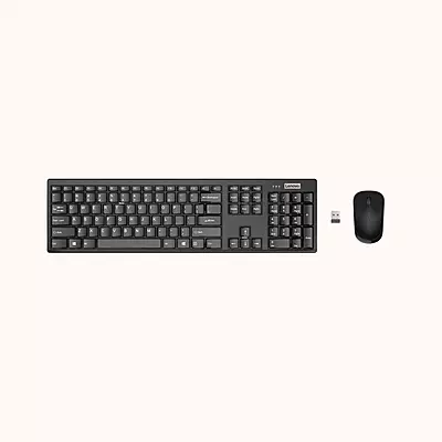 Open Box Lenovo KB MICE_BO combo 100 Eng Wireless Laptop Keyboard (Black)