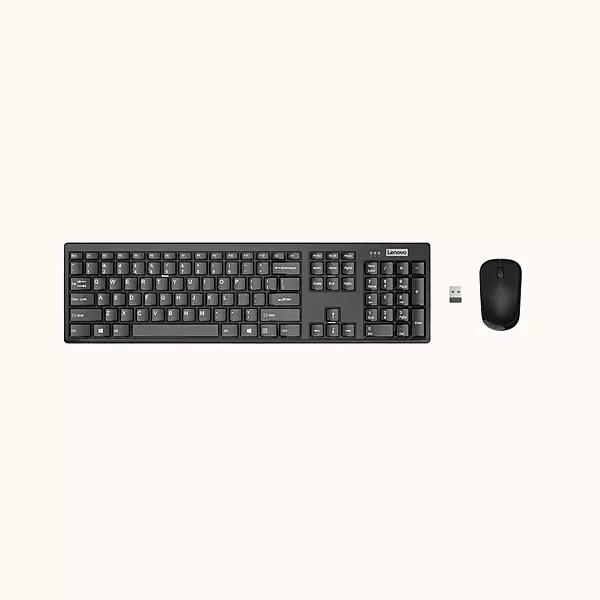 Open Box Lenovo KB MICE_BO combo 100 Eng Wireless Laptop Keyboard  (Black)