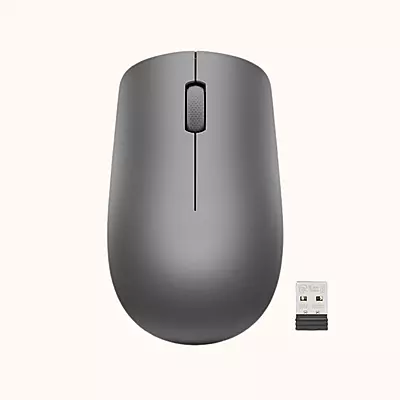 Open Box Lenovo Mice Graphite l 300 Wireless Optical Mouse Black-BO 530