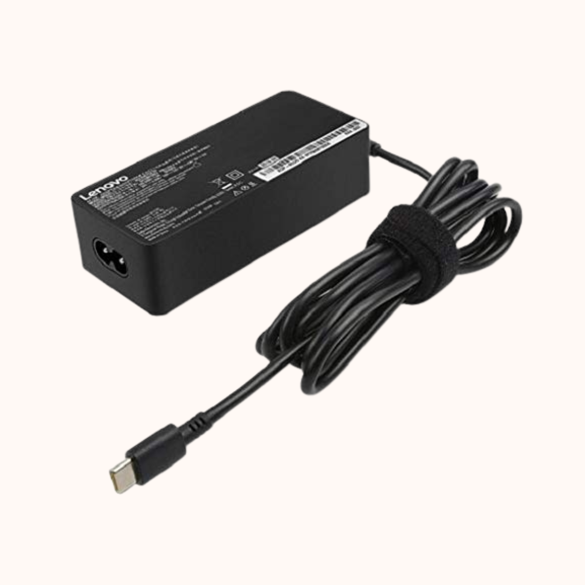 Open Box Lenovo Original 65W 20V 3.25A Standard USB Type-C, Compatible with ThinkPad USB-C, Black