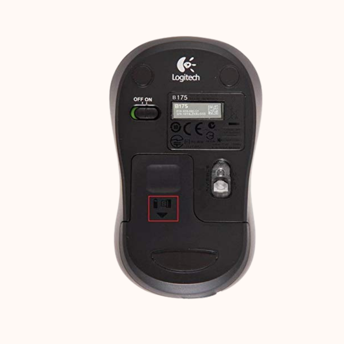 Open Box Logitech B175/ Optical Tracking, Ambidextrous Wireless Optical Mouse