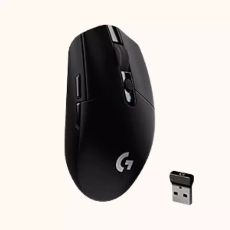 Open Box Logitech G304 LightSpeed /6 Programmable Buttons /Onboard Memory/Adj DPI Upto 12000 Wireless Optical Gaming Mouse