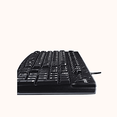 Open Box Logitech MK120 USB 2.0 Keyboard and Mouse Combo  (Black)
