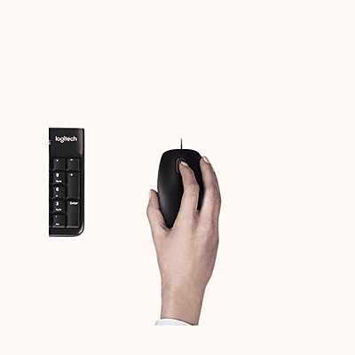 Open Box Logitech MK120 USB 2.0 Keyboard and Mouse Combo  (Black)