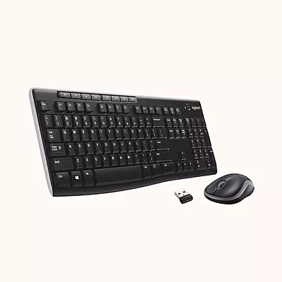 Open Box Logitech MK270r Wireless Combo Keyboard (Black)