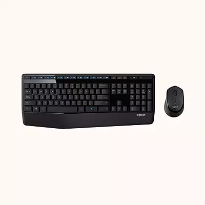 Open Box Logitech MK345/Wireless Compact,Win Mac,Desktop,Tablet,Smartphone,LaptopCompatible Wireless Laptop Keyboard (Black)