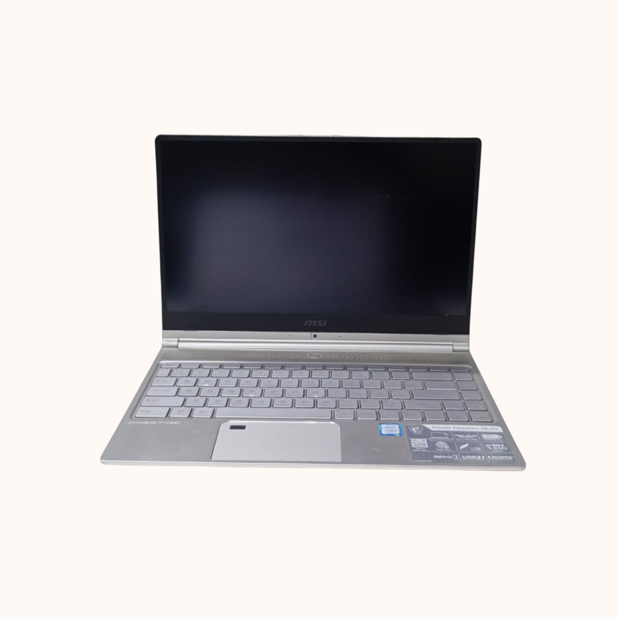 Open Box MSI 13", Intel i5-8U 8 GB RAM 256GB SSD DDR3 silver-MS-14B3