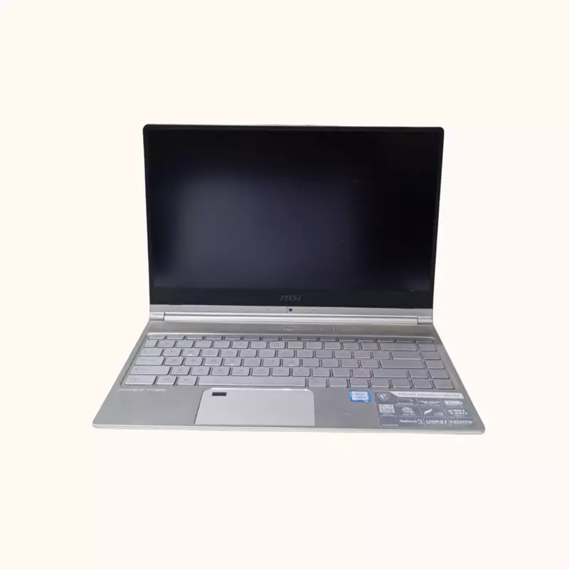 Open Box MSI 13", Intel i5-8U 8 GB RAM 256GB SSD DDR3 silver-MS-14B3