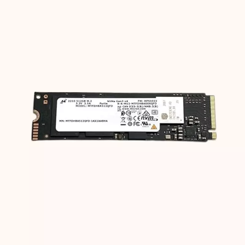 Open Box Micron SSD 512GB 2210 NVMe PCIe Gen3 x4 MTFDHBA512QFD M09630-001
