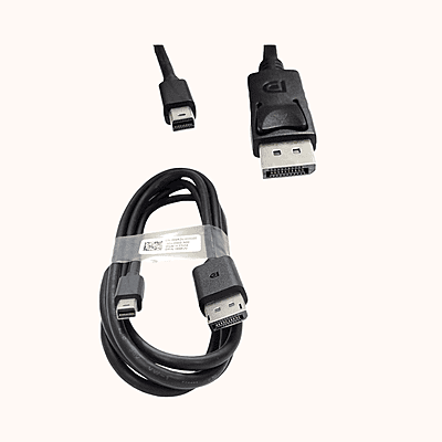 Open Box Mini DisplayPort to DisplayPort Cable, Compatible Dell 069R2V, 6Ft, 4K (3840x2160@60Hz) / Black