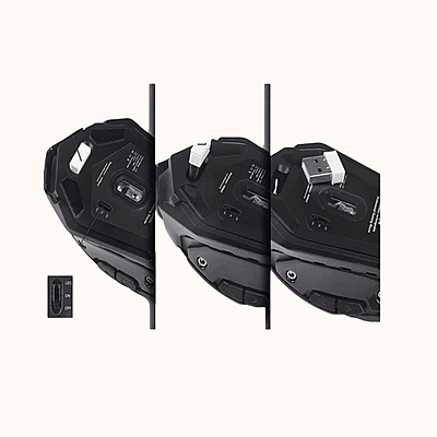 Open Box RPM Euro Games Rechargeable - 500 mAh Battery | Upto 3200 DPI | 6 Buttons | Backlit RGB Wireless Optical Gaming Mouse