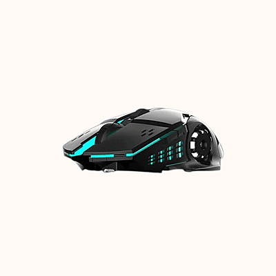 Open Box RPM Euro Games Rechargeable - 500 mAh Battery | Upto 3200 DPI | 6 Buttons | Backlit RGB Wireless Optical Gaming Mouse