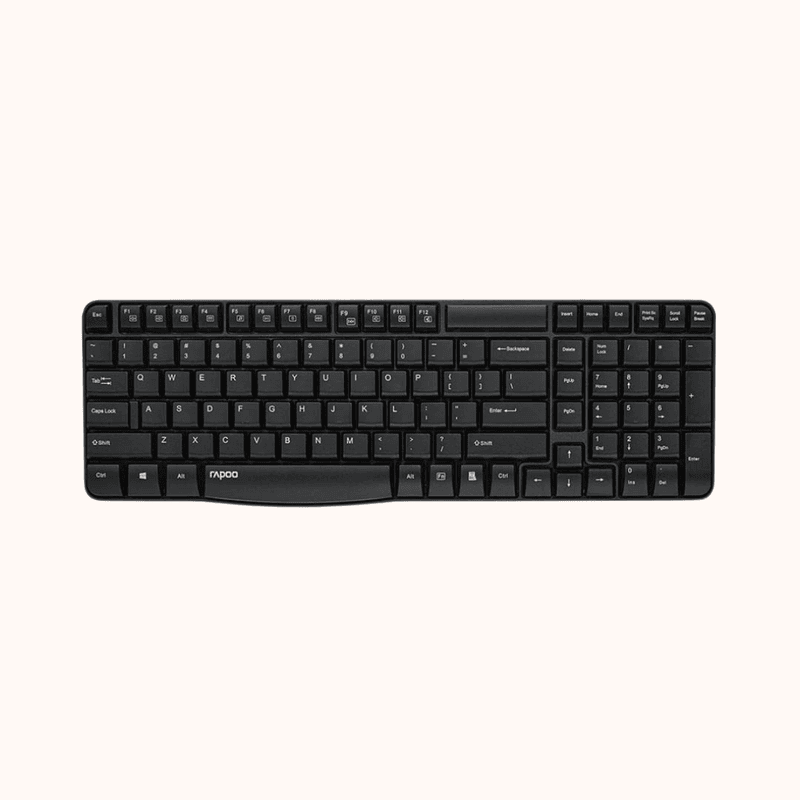 Open Box Rapoo E1050 Wireless keyboard (2.4 GHz) (Black)