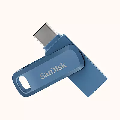 Open Box SanDisk 64 GB OTG Drive  (Blue, Type A to Type C)  SDDDC3-064G-I35NB