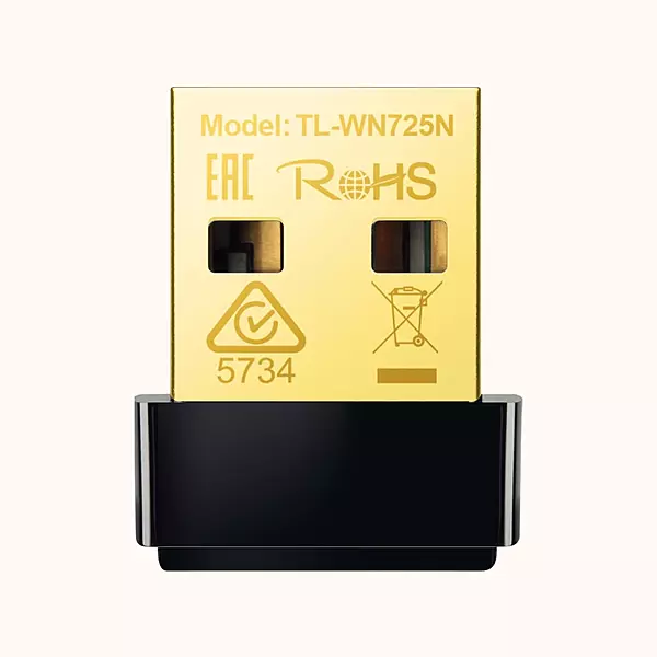 Open Box TP-Link USB WiFi Adapter N150 Wireless Network Adapter for Desktop - Nano Size WiFi Dongle Compatible with Windows 11/10/7/8/8.1/XP/ Mac OS 10.9-10.15 (TL-WN725N)