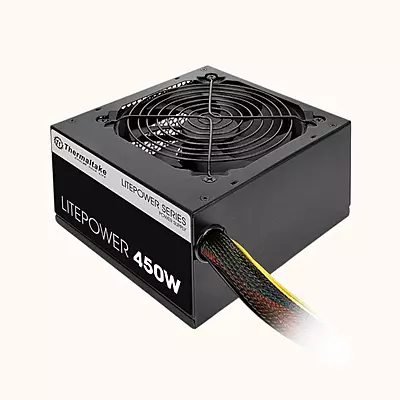 Open Box Thermaltake Black Edition Power Supply SMPS Litepower 450W (S)