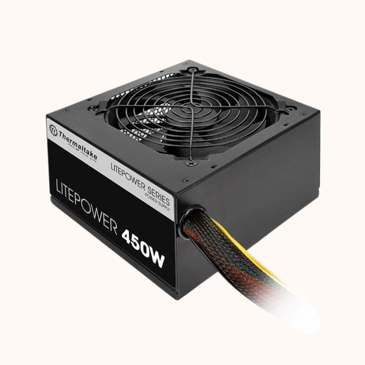 Open Box Thermaltake Black Edition Power Supply SMPS Litepower 450W (S)