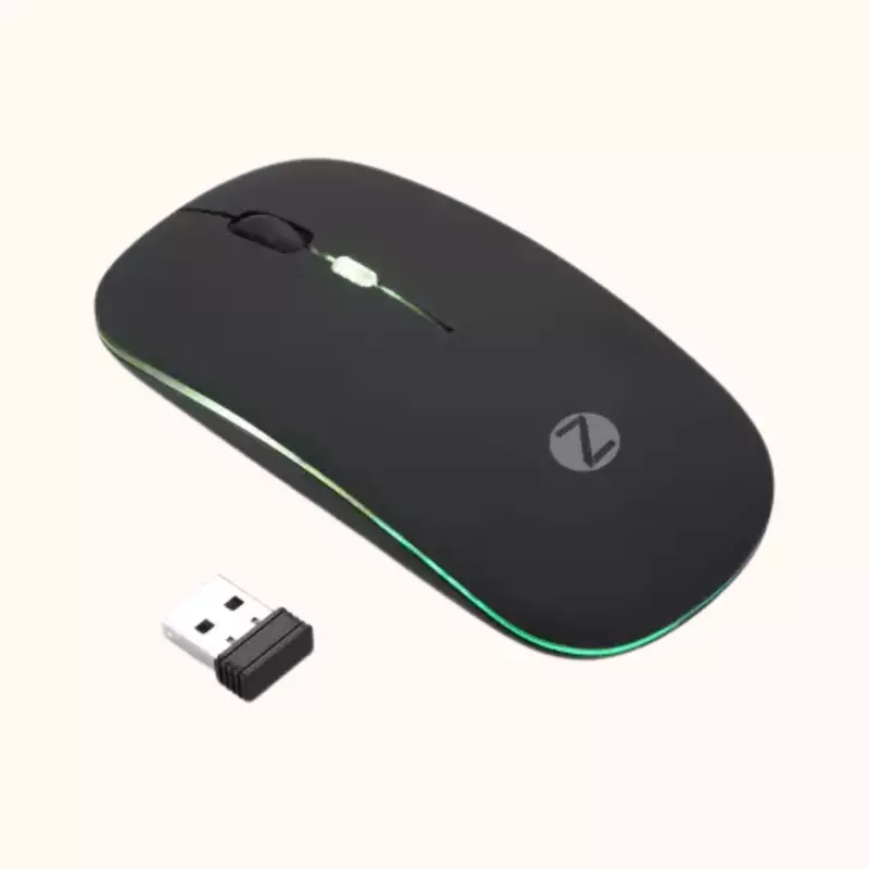 USED Zoook Blade / Rechargeable, 7 Color RGB, Silent Wireless Optical Mouse-Black