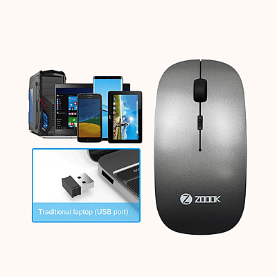 Open Box Zoook ZK-BLADE-BOLD Wireless Optical Mouse