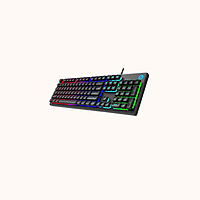 Open BoxHP K500F / 26 Anti-ghosting keys, Metal Panel, Rainbow Backlight, Membrane Wired USB Gaming Keyboard