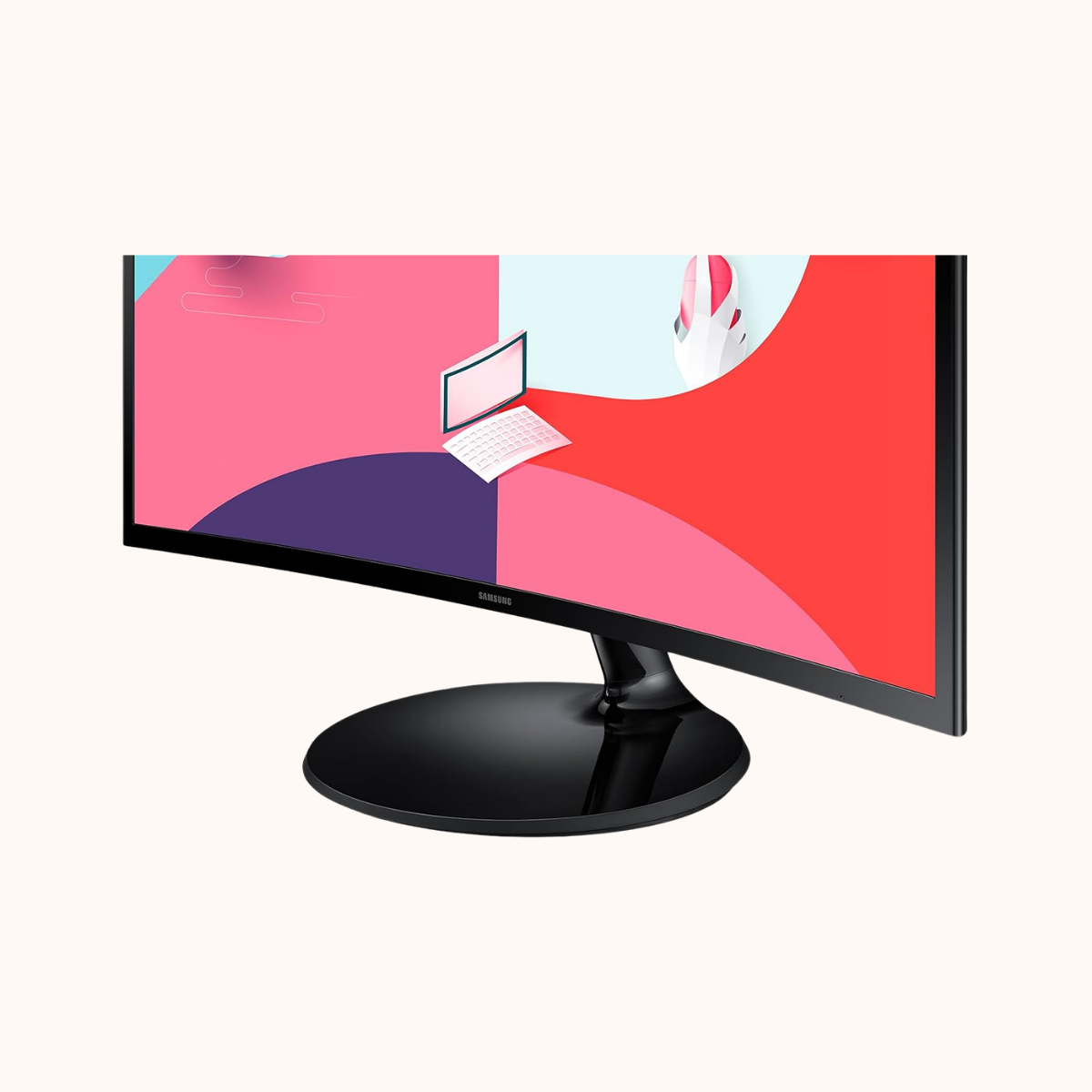 Open BoxSamsung 27-Inch(68.5Cm) FHD, 1800R Curved 1,920 X 1,080 LCD Monitor, 75Hz, VA Panel, Slim Design, AMD Freesync, Flicker Free, HDMI, Audio Port (LS27C360EAWXXL