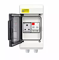 EV Charging MCB Box| 3-Pin 6A Socket & Sibass 32A 2-Pole AC MCB