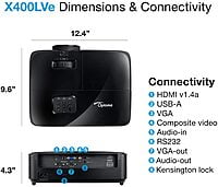 Optoma X400Lve Projector Optoma X400Lve Projector