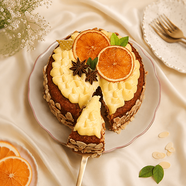 Orange Cake with Orange Curd Gluten Free 500 Gms